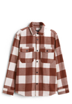 Brown checkered casual shirt